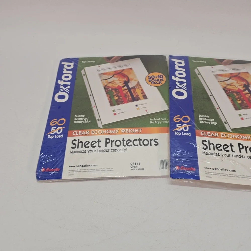 Oxford Top Loading Sheet Protectors 8.5x11